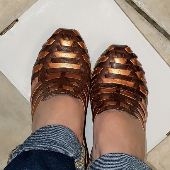 Ethnic shoes mexican wedges - Picture 2 of 5